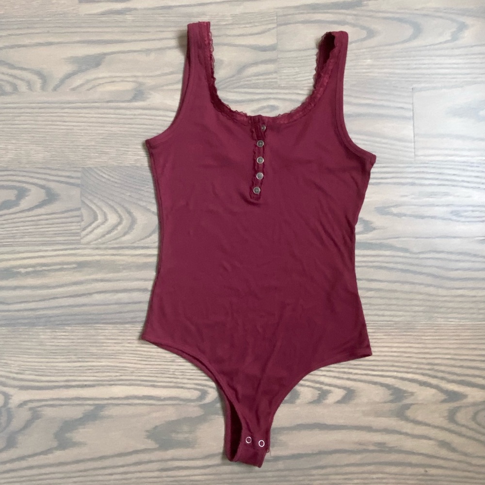 Pretty onesie in gorgeous wine red